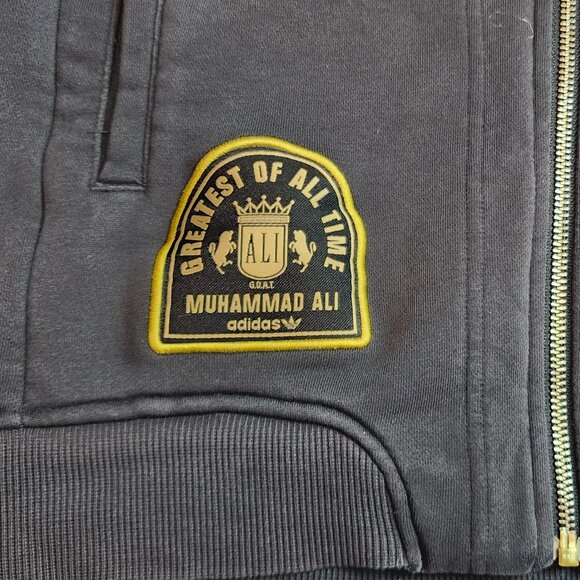 Adidas Muhammad Ali Greatest of all Time Full Zip Hoodie Mens Small - Picture 7 of 9